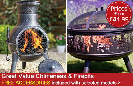 Chimeneas & Firepits - FREE ACCESSORIES INCLUDED